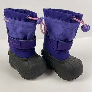 Columbia Purple Slip-on Lined Winter Snow Boots